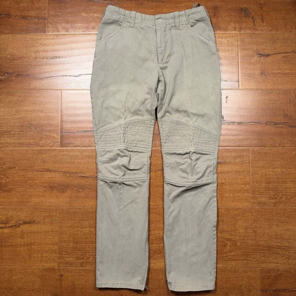Vintage Helmut Lang Military Pants Womens 38 26x28 Gray Double Knee Cotton Italy